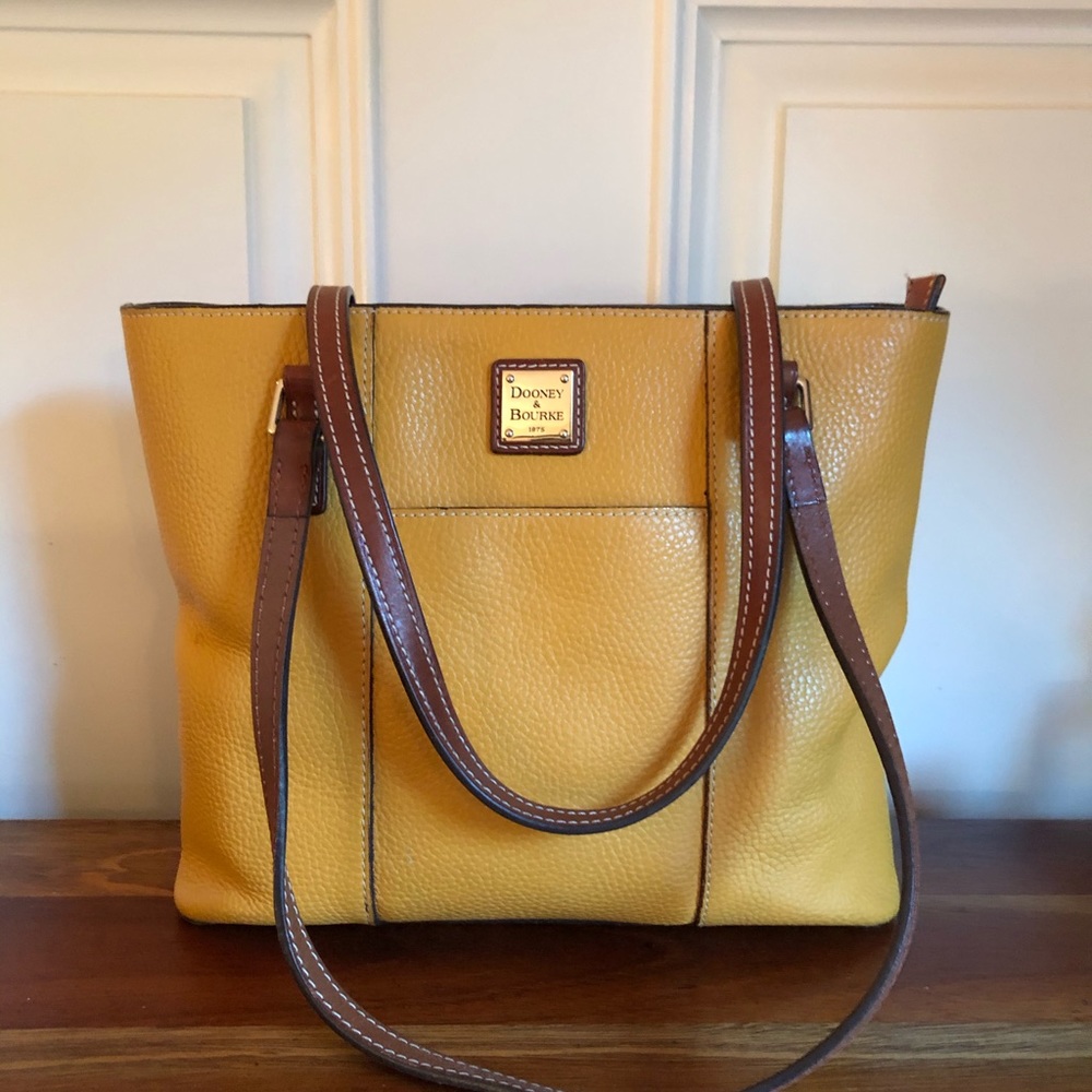Dooney & Bourke gold leather handbag
